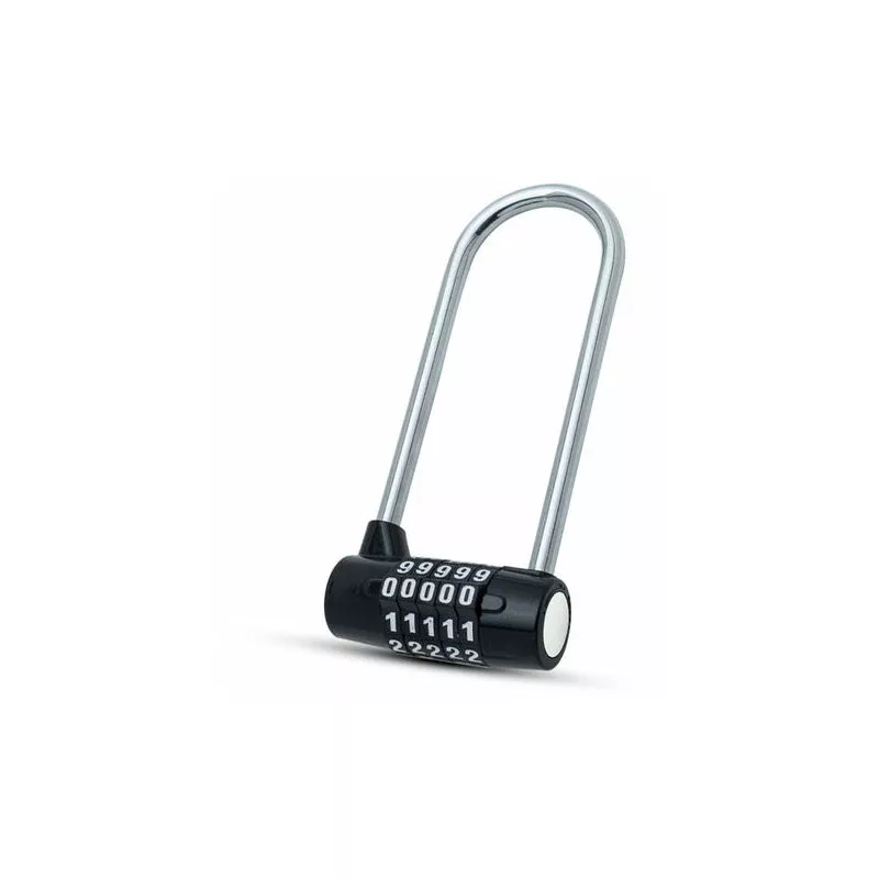 Candado combinado de 5 dígitos - Candado resistente de 148 mm - Fácil de usar y restablecer - Candado pequeño para casilleros
