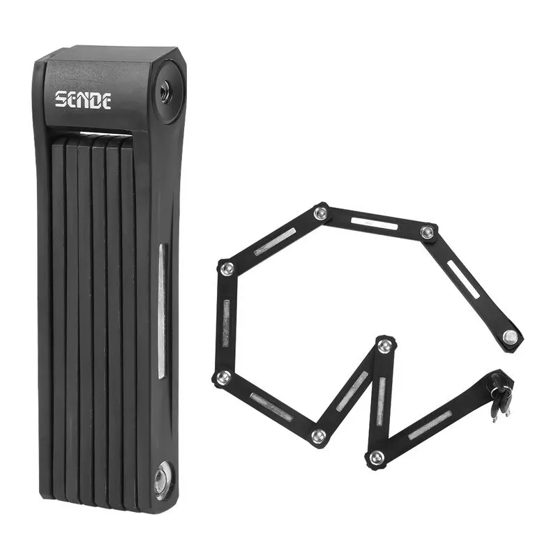 Candado de bicicleta 3 llaves Candado plegable Motor Nivel de seguridad 14 Candado de bicicleta - negro - Hengda barato