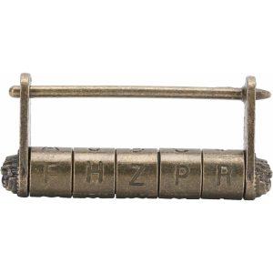 Candado de código antiguo Cerradura de contraseña de estilo chino vintage para cajas de madera antiguas