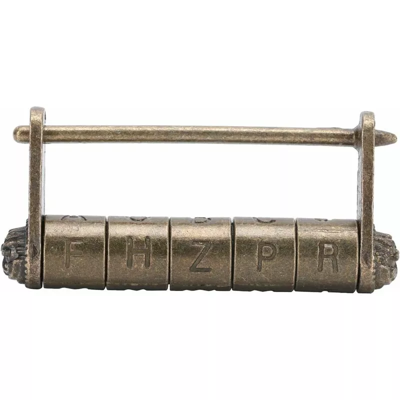 Candado de código antiguo Cerradura de contraseña de estilo chino vintage para cajas de madera antiguas