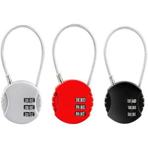 Candado de combinación colorido Candado de combinación de 3 dígitos Candado de equipaje Candado de combinación Mini candado de combinación barato