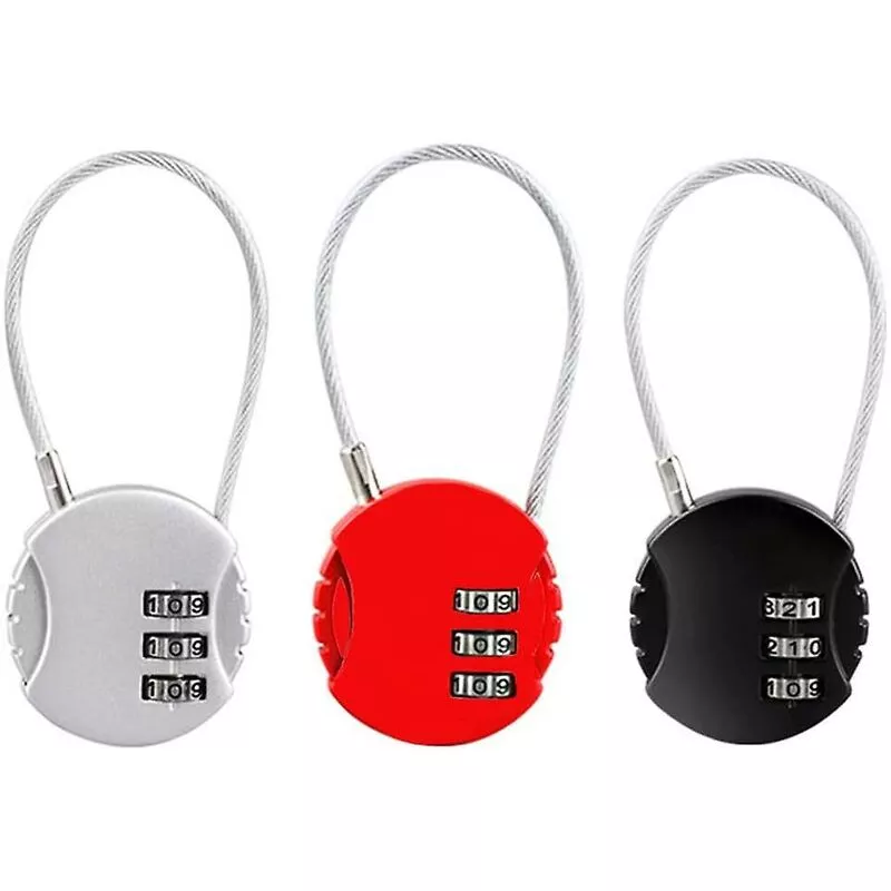 Candado de combinación colorido Candado de combinación de 3 dígitos Candado de equipaje Candado de combinación Mini candado de combinación barato