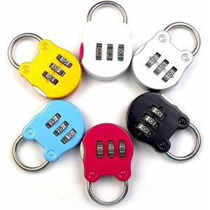 Candado de combinación de 6 piezas