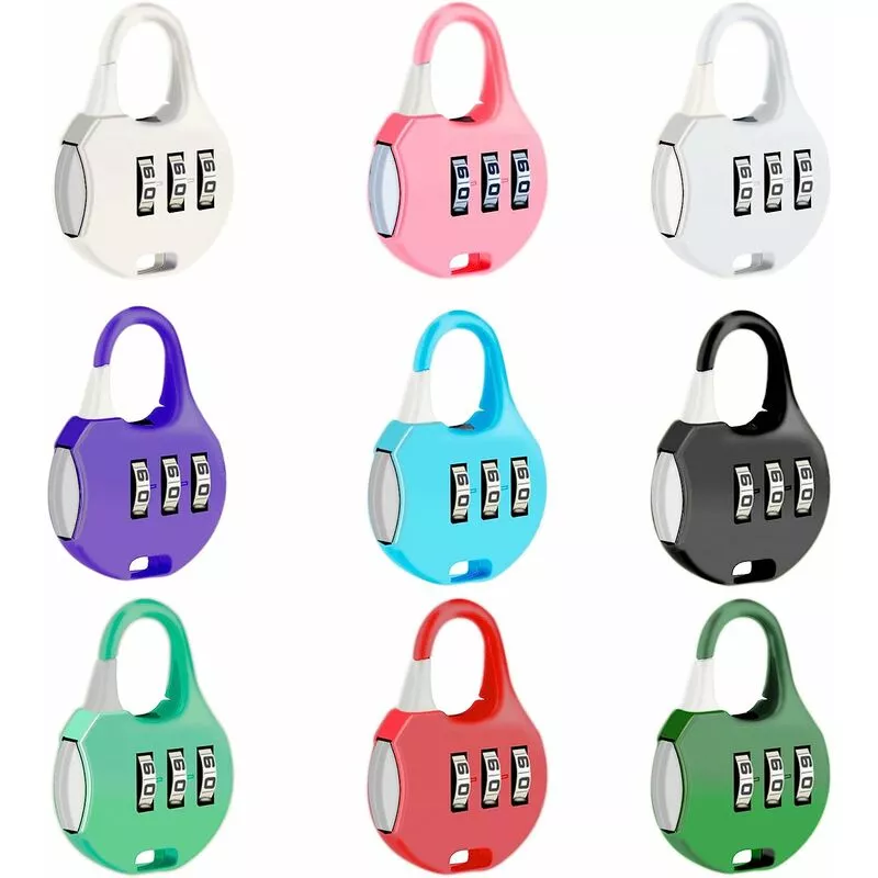 Candado de combinación de 9 piezas