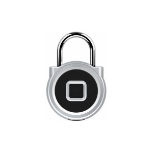 Candado de huellas dactilares inteligente 200mAh Recargable Juegos de huellas dactilares sin llave A prueba de agua Fácil operación - Plata barato