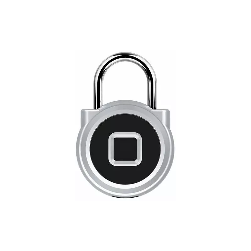 Candado de huellas dactilares inteligente 200mAh Recargable Juegos de huellas dactilares sin llave A prueba de agua Fácil operación - Plata barato