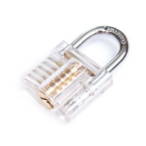 Candado de práctica de sección transparente de herrajes para muebles con 2 llaves barato