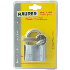 Candado inoxidable arco normal 50 mm. barato