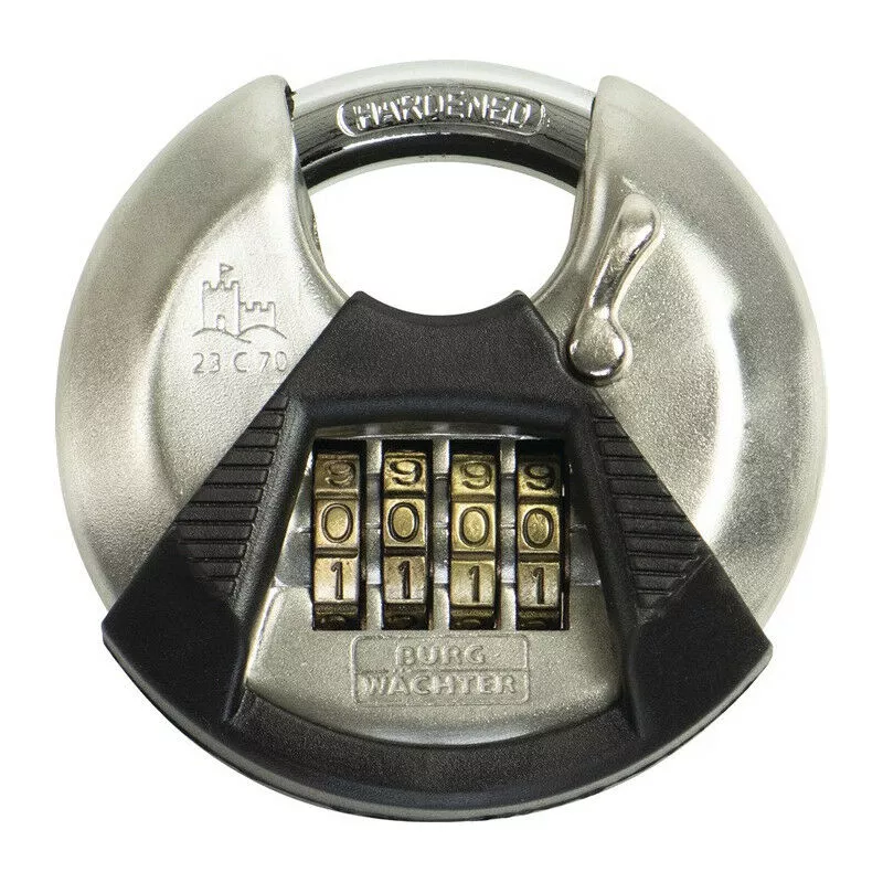 Candado numérico Círculo 23 Cuerpo de la cerradura An.70 mm Rodillo numérico va 4 Burg-wächter barato