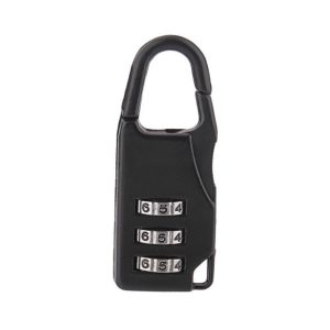 Candados de seguridad con contraseña de bloqueo de equipaje Candados de seguridad de gabinete de equipaje pequeño negro de aleación de zinc 2PCS barato