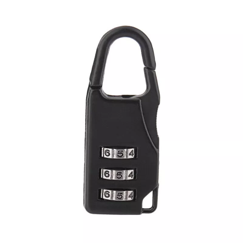 Candados de seguridad con contraseña de bloqueo de equipaje Candados de seguridad de gabinete de equipaje pequeño negro de aleación de zinc 2PCS barato