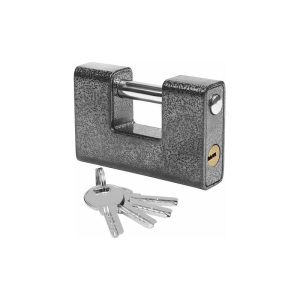 Candados para uso ultrarresistente con llaves para exteriores - Candado grande de una pieza de acero sólido endurecido - Cerraduras de seguridad para barato