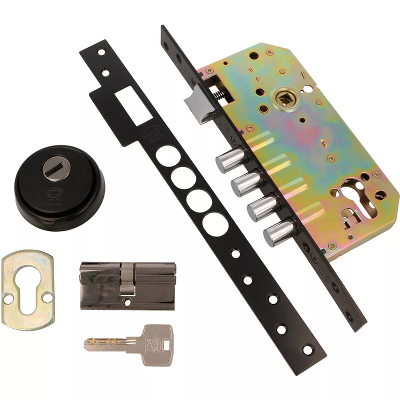 Cerradura Acero Negro Amig modelo 100 barato