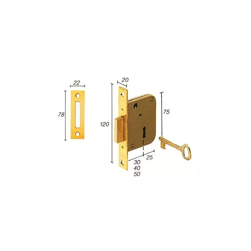 Cerradura Embutir 2003 30 Hl Tesa barato
