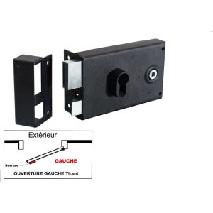 Cerradura Monopunto Horizontal Con Cuadradillo con cilindro europeo (se Entrega Sin Cilindro) 30x50mm - Izquierda - 140x70mm barato