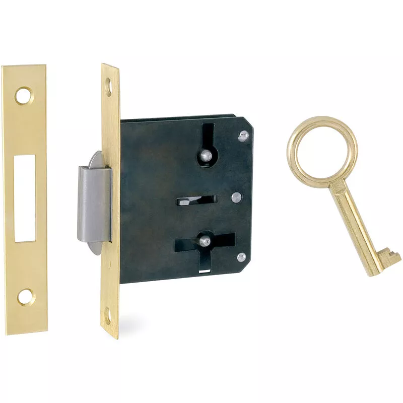 Cerradura Mueble Embutir Corredera 30Mm Con Lla - Latonado barato