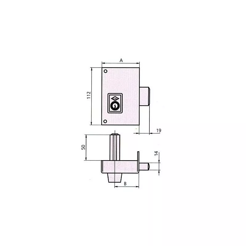Cerradura Sobreponer 156c 70 Dr. He. Rd. barato