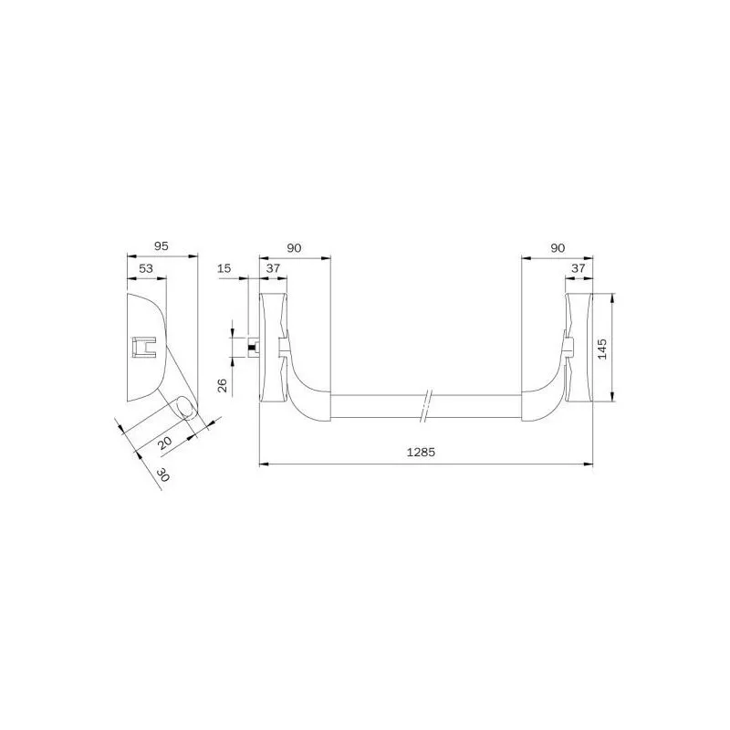 Cerradura antipánico Idea cavers iseo - 1 punto lateral - Blanco - 9411113444A barato
