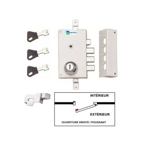 Cerradura de 3 Puntos Mottura 448 A2P1 estrella blanca Con Pestillo Inverso (montado) que se abre hacia afuera Derecho barato