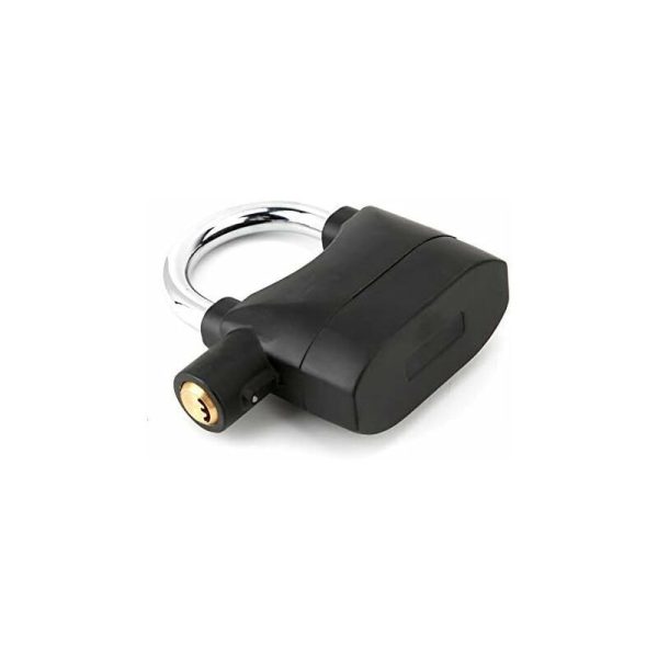 Cerradura de alarma - Alarma negra Candado de seguridad antirrobo Cerradura de alarma impermeable para puerta de motocicleta barato