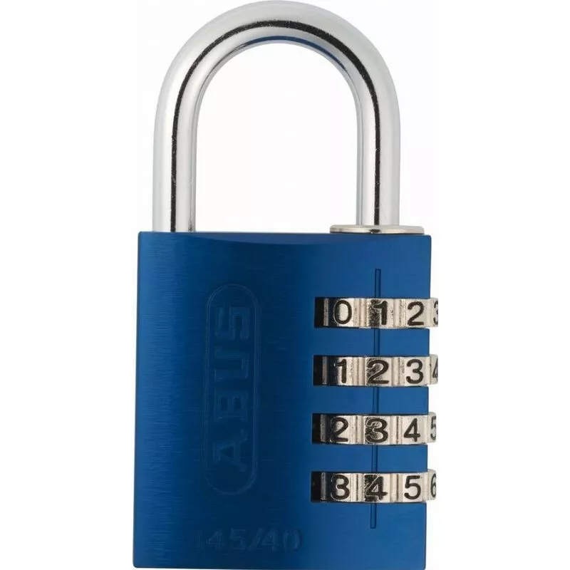 Cerradura de combinación de aluminio Abus 145/40 Azul Lock-Tag - 48807 barato
