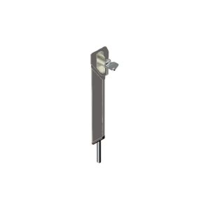 Cerradura de llave de superficie 300 mm ALMA - Ral 9006 Gris - 241-300-9006 barato