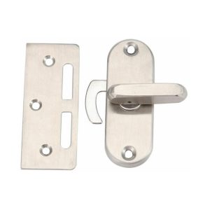 Cerradura de puerta corrediza con solapa de acero inoxidable