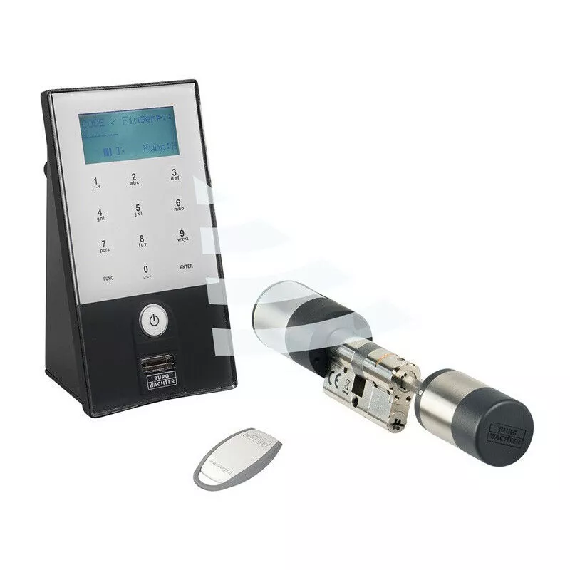 Cerradura electrónica secuENTRY easy plus 5652 con botón codificado y dedo