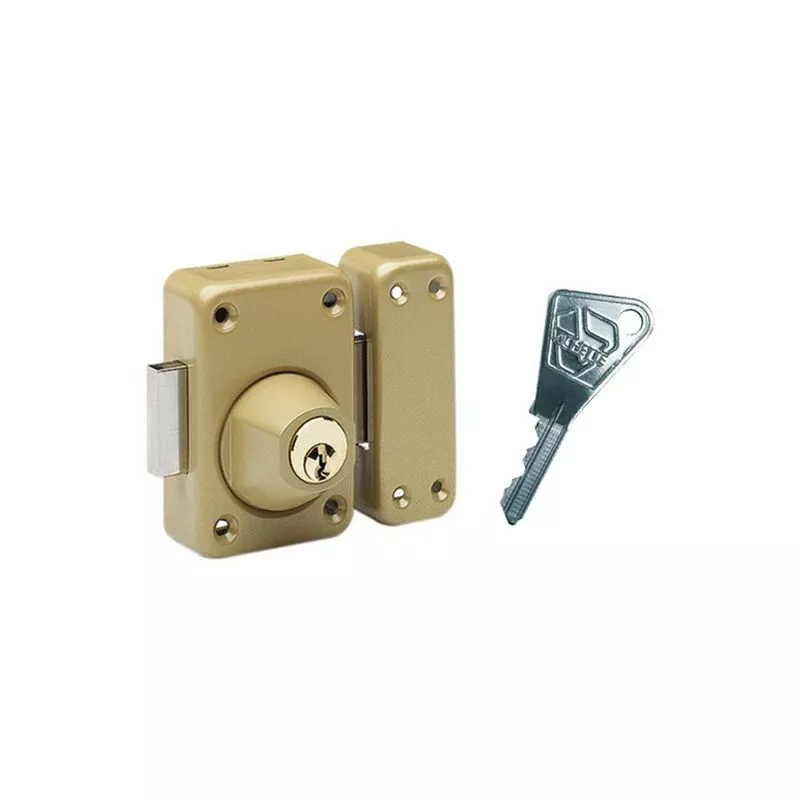 Cerradura mecánica 7643 Vachette 2 entradas - V136 - Barniz - Cilindro L.40 - 16152000 barato