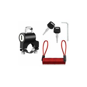 Cerradura para casco de motocicleta