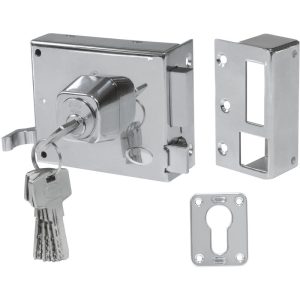 Cerradura sobreponer Acero Cromado brillo Amig modelo 73 barato