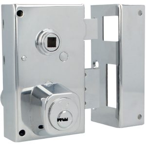 Cerradura sobreponer Acero Cromado brillo Amig modelo 75N barato