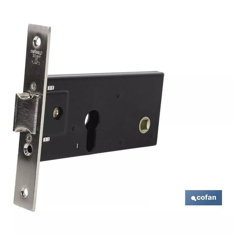 Cerradura zócalo Pera+cerradero+escudo E70 F22- Níquel (P/Metal) barato