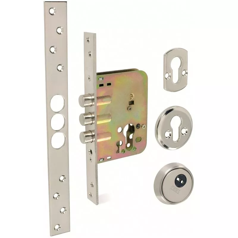 Cerraduras Tesa - Cerradura Tesa Emb.Sin Ll R/R201B Niquelado Sin c - Cromo Brillo barato