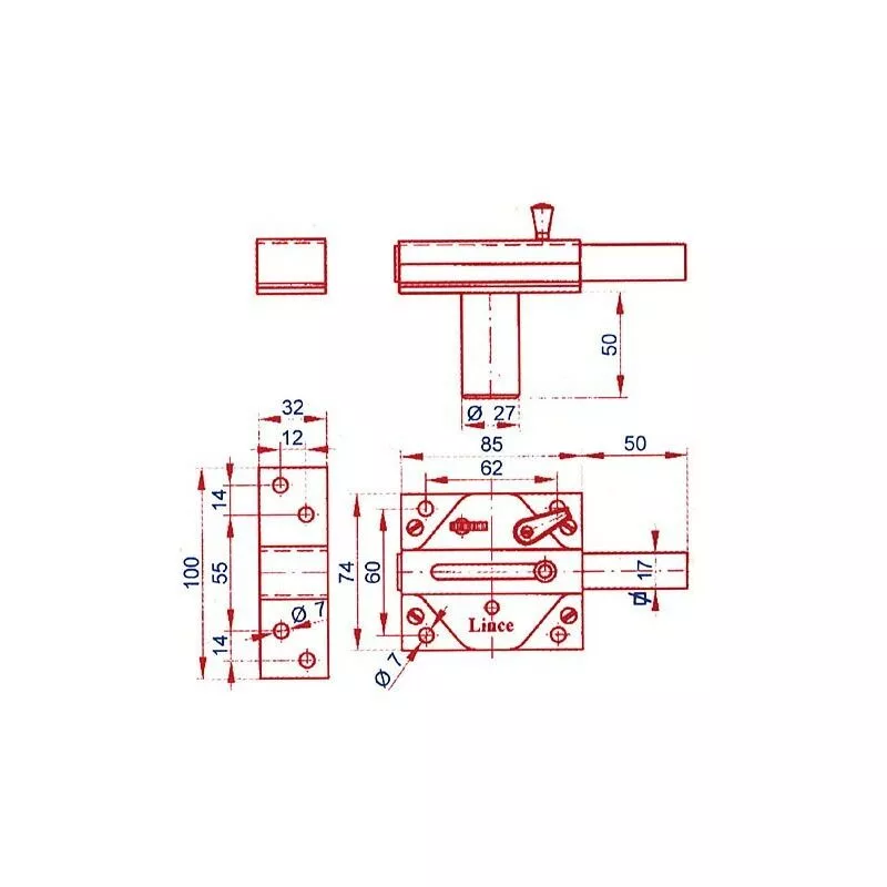 Cerrojo 7930 Hc Reforzado Lince barato