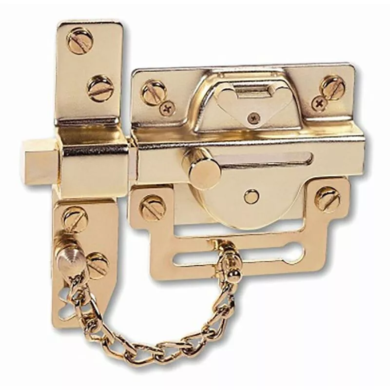 Cerrojo Seguridad Con Cadena Retencion Laton 500-R Ezcurra 500-R Latonado barato