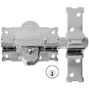 Cerrojo Sobreponer Bombillo 50Mm 105Mm Acero Cromo Plata 11 Cromado Gama v Interfer barato