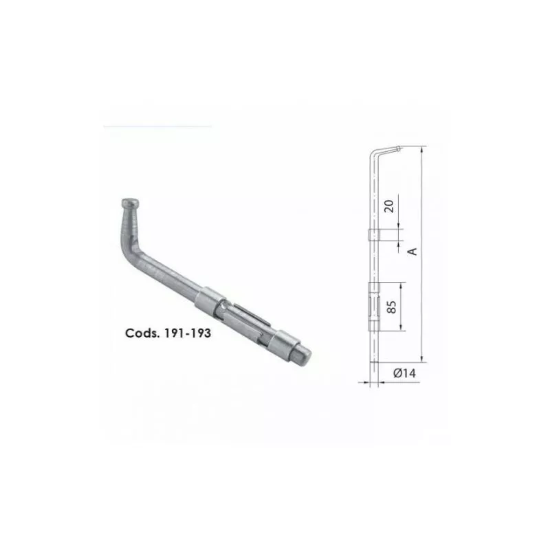 Cerrojo Soldar Largo 600 - Ebro barato