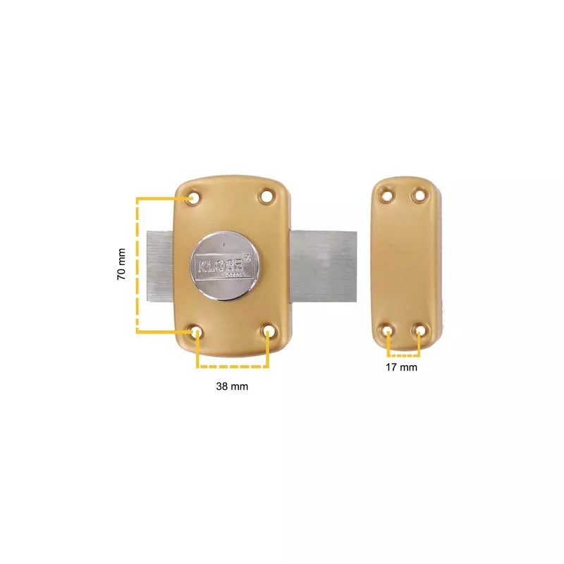 Cerrojo de Puerta KLOSE besser Con Pomo (3-5 llaves) 45 mm (orificios 70x38 mm) Calidad Europea 45mm variados barato