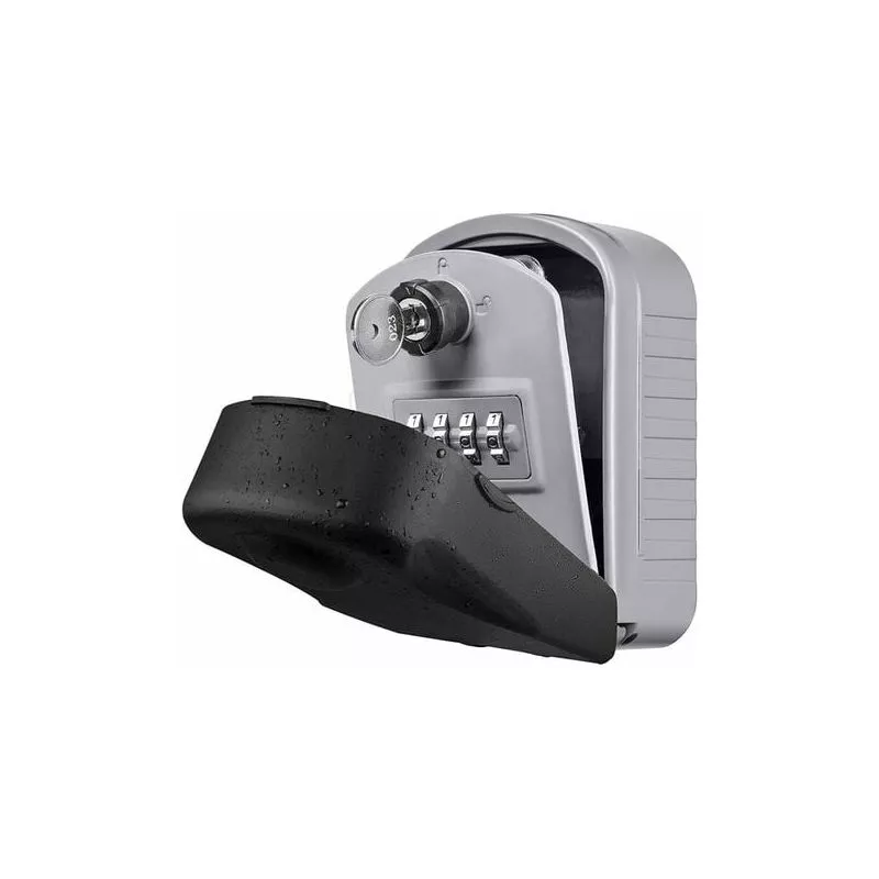 Cham - Caja segura para llaves thxhdr [Nueva generación] Caja fuerte grande para llaves al aire libre con 4 códigos de emergencia y llaves