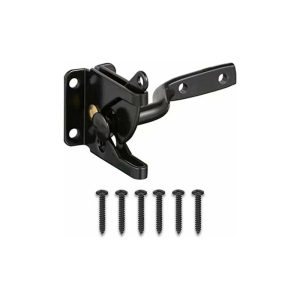 Cham - whycgt 1 pieza de perno de puerta de jardín negro