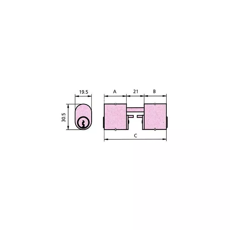 Cilindro 5081 3 Para Cerradura 1981 barato