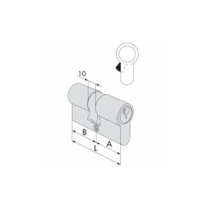Cisa - cilindro C3000 35X35 niquel barato
