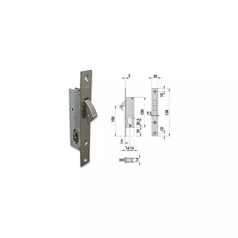 Cisa - cm emb gancho 16MM cil oval barato