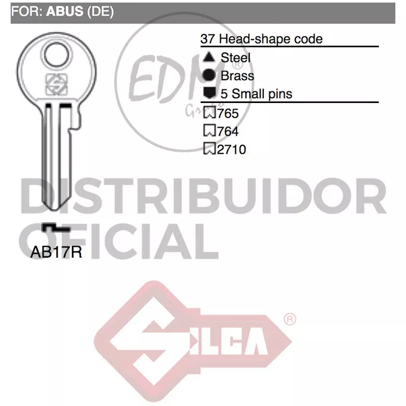 Cl acero AB17R abus Silca 12326 barato