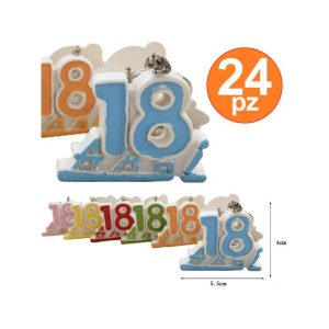 Conjunto de 24 favores favores número 18 años octavo cumpleaños porta gurnvi barato