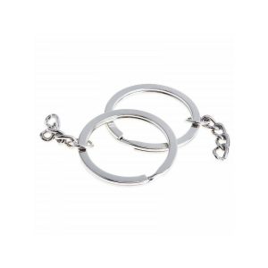 Conjunto de 30 anillos de anillo espiral con portavasos para teclas de acero inoxidable de 30 mm barato