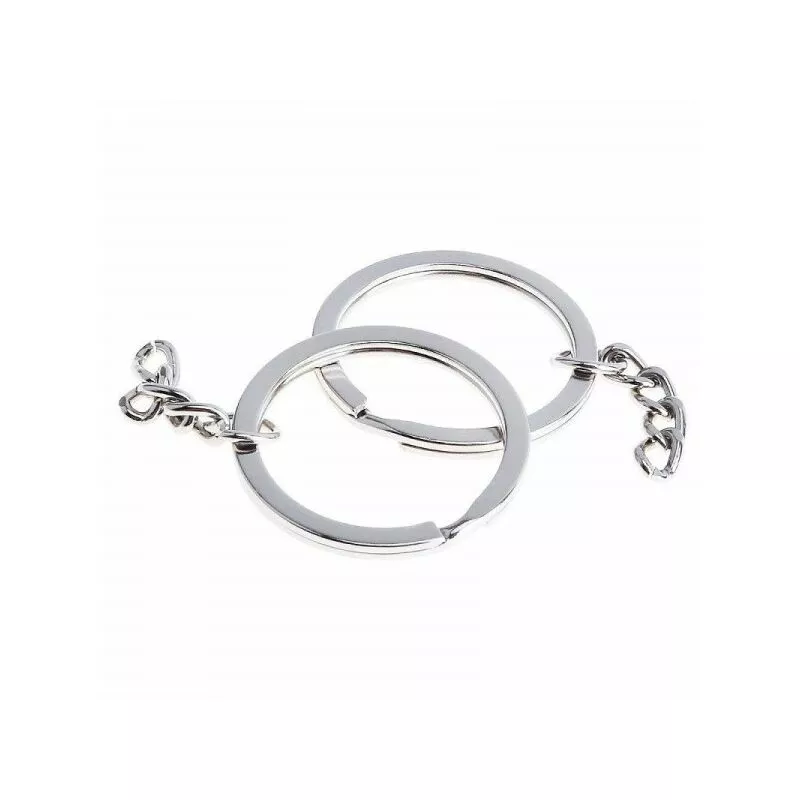 Conjunto de 30 anillos de anillo espiral con portavasos para teclas de acero inoxidable de 30 mm barato