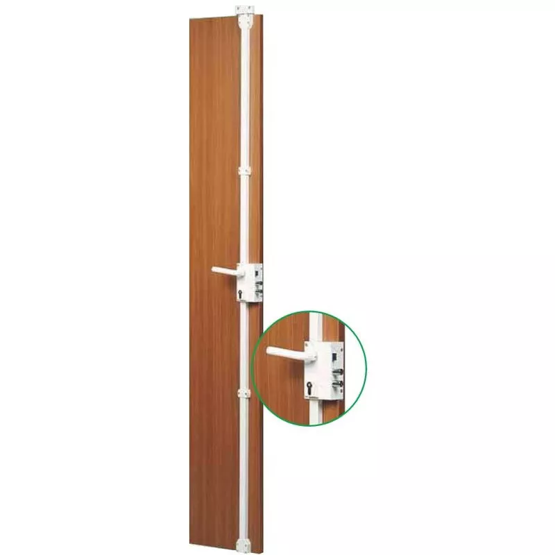 Decayeux - Cerradura 4 puntos dad 700 blanco Derecha + cilindro moda 6 A2P1 726443 barato