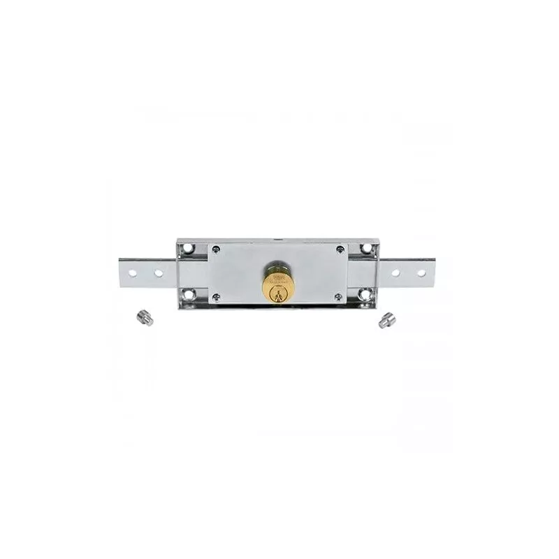 Doja Barcelona - Cerradura puerta enrollable 60 mm Acero galvanizado Bloqueo con llave barato